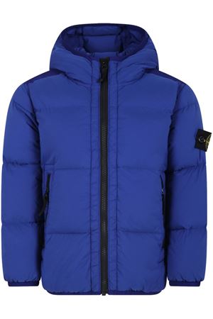 bomber in poliammide blu STONE ISLAND KIDS | 811640328V0022